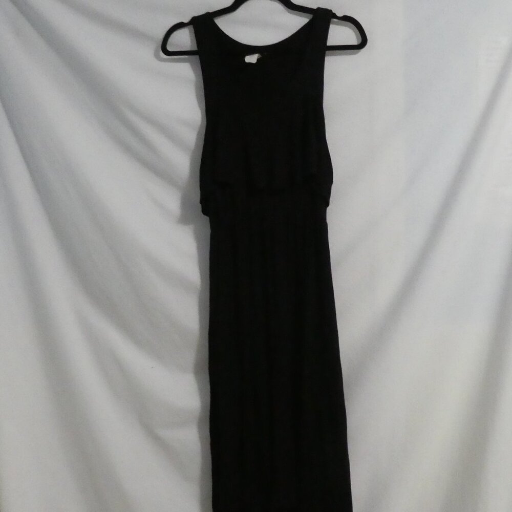 DOUBLE ZERO | medium | Black Sleeveless Maxi Dress